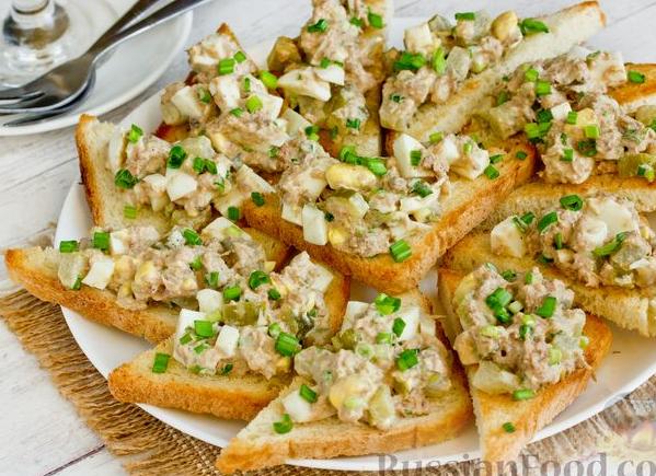 Бутерброды с тунцом консервированным – рецепты приготовления
