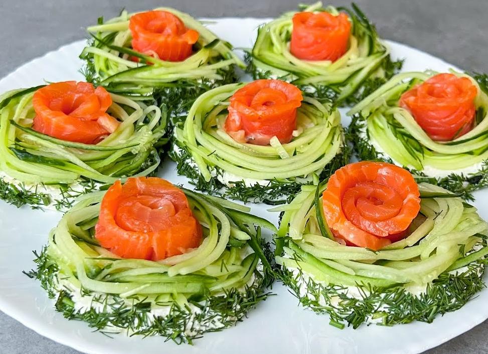 Бутерброды с красной рыбой на праздничный стол – рецепты