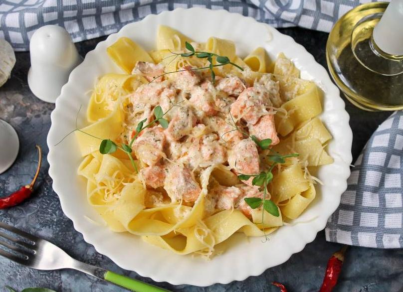 Папарделле с лососем – рецепт